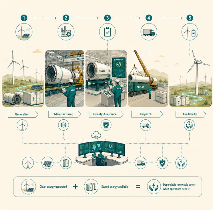 Wind and storage product evolution diagram