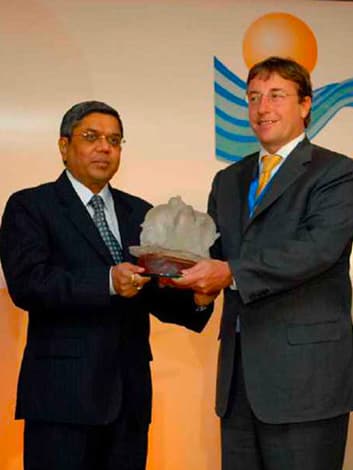 Ernst & Young Entrepreneur of the Year certificate
