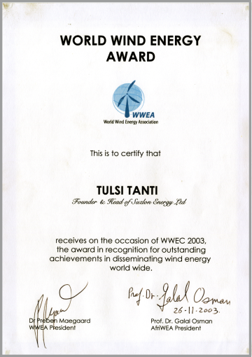 World Wind Energy Award