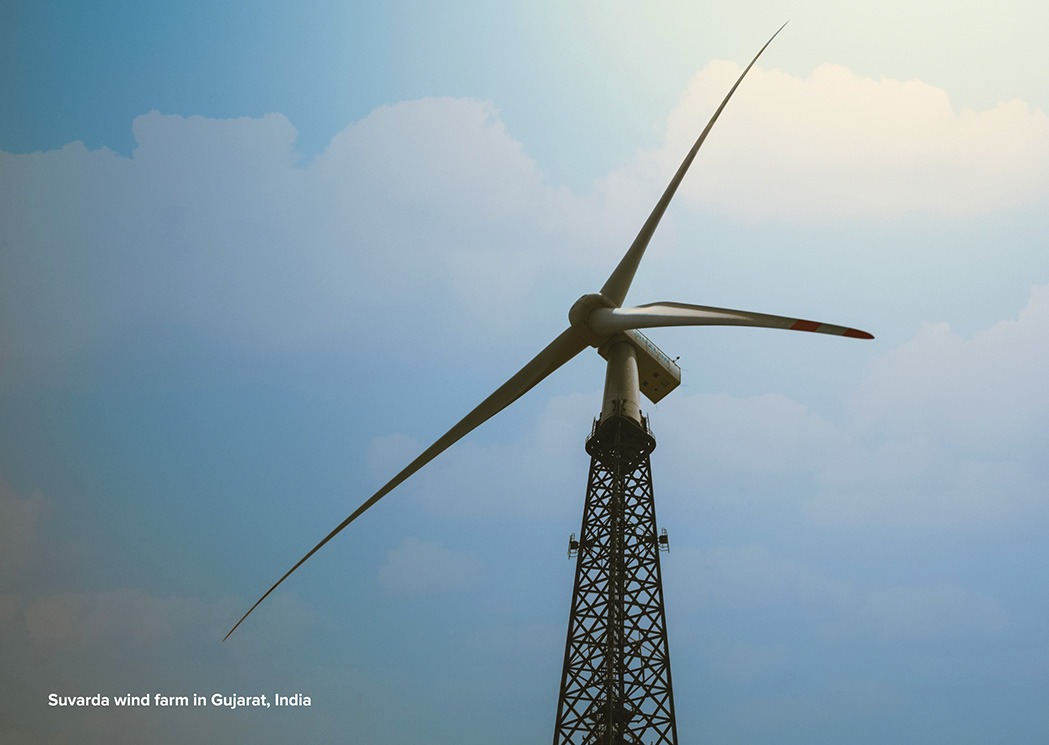 Suvarda Wind Farm in Gujrat, India