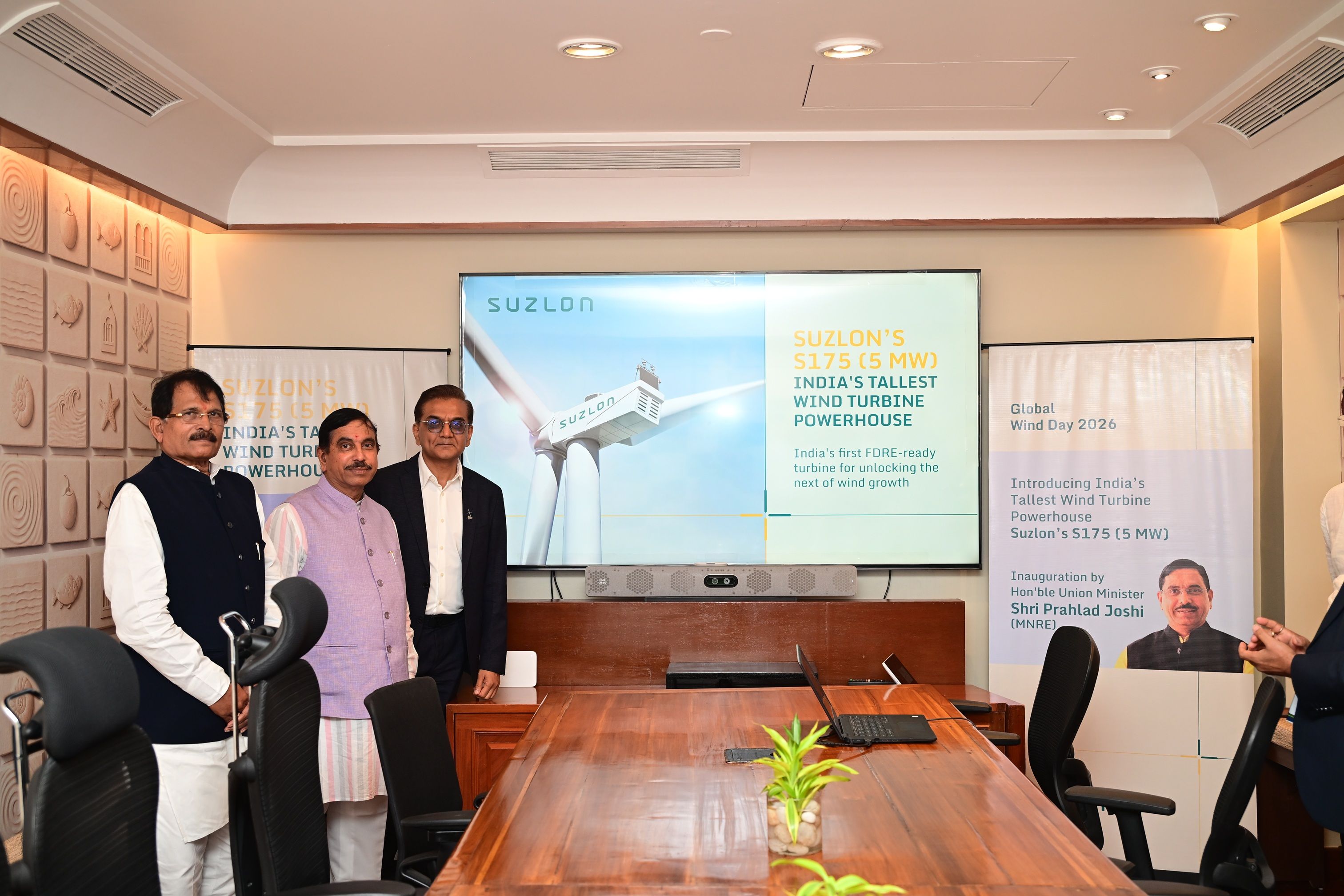 Union Minister Shri Pralhad Joshi Launches Suzlon's S175 (5 MW) - India's Tallest and Most Powerful Wind Turbine